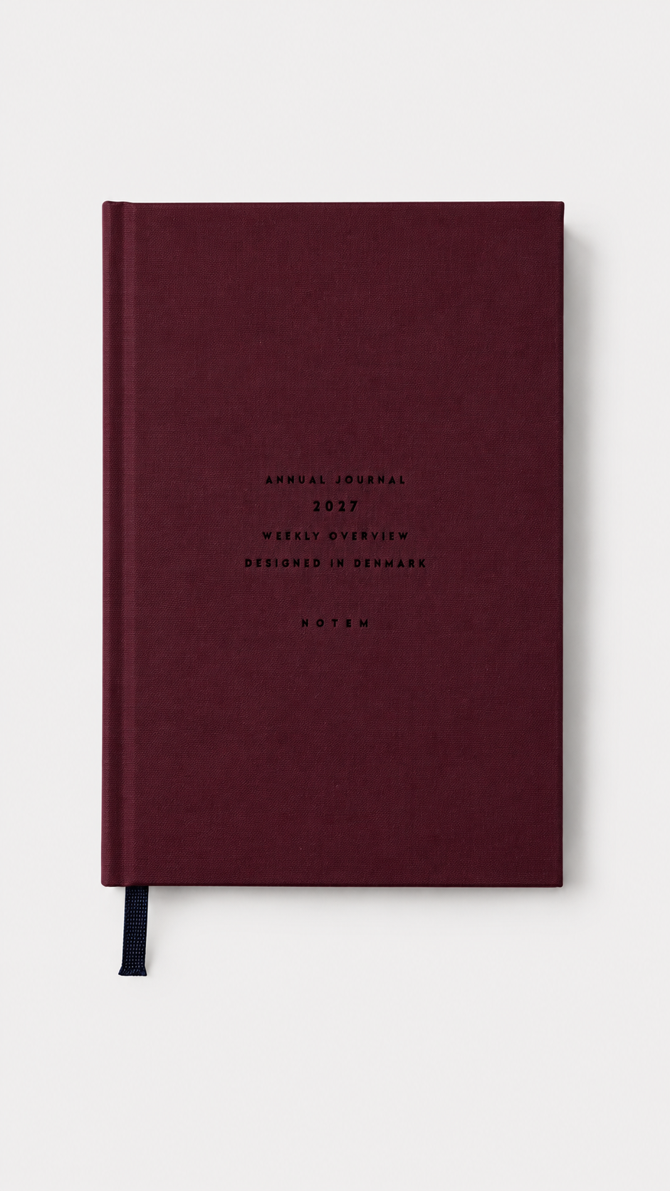ALVA Annual Journal 2027, A5 Flat Lay Binding Dark Red