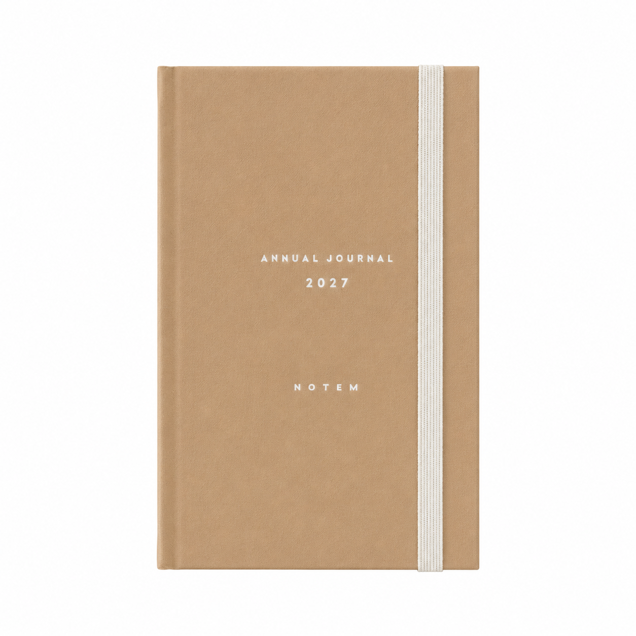 Alva Annual Journal 2027, A6 Flat Lay Binding - Sand