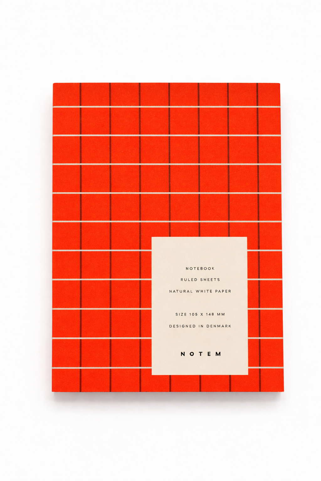 UMA Notebook, Small - Orange Check