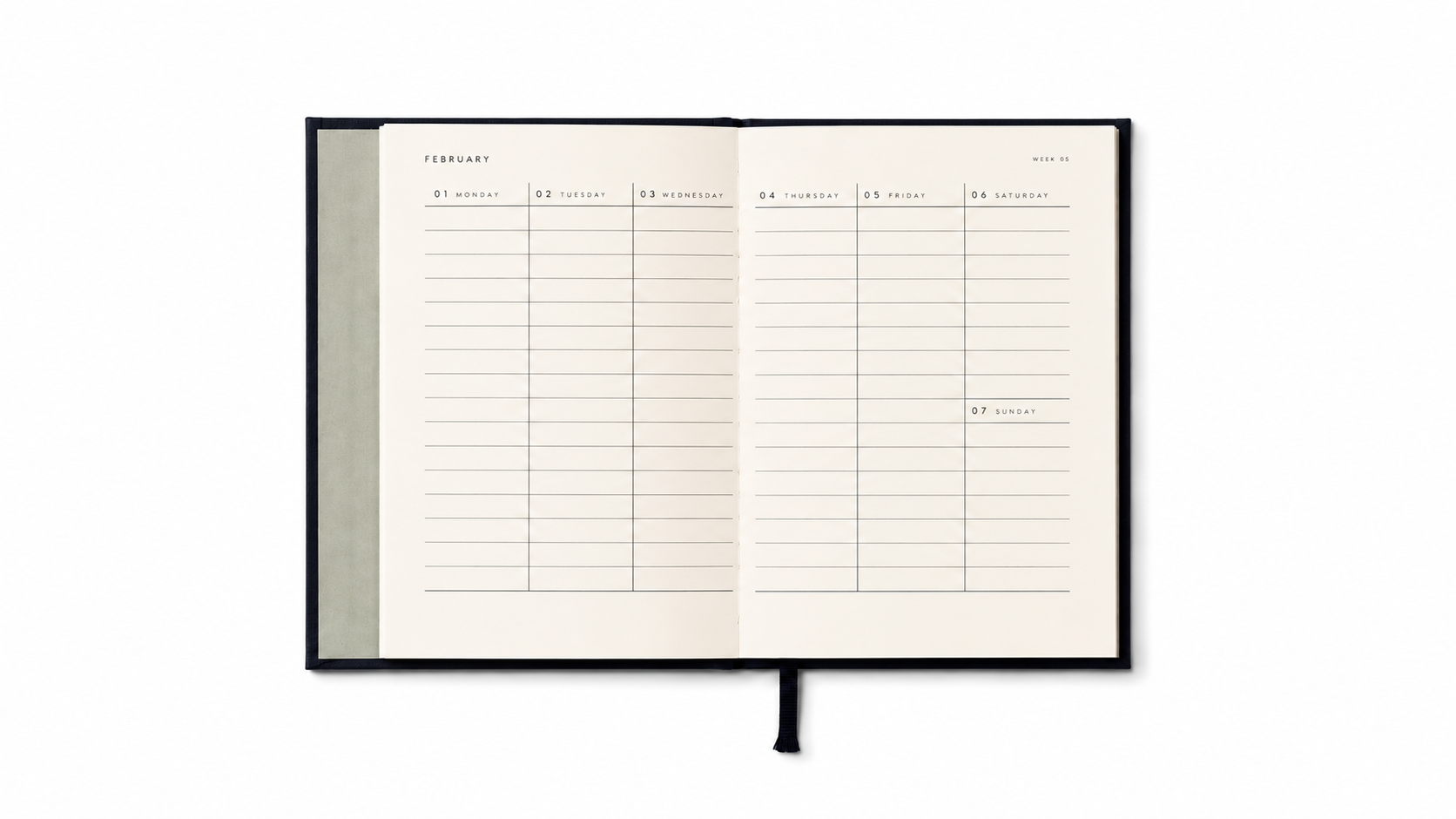 Agenda Annuale Alva 2027, Rilegatura Piana A6 - Blu