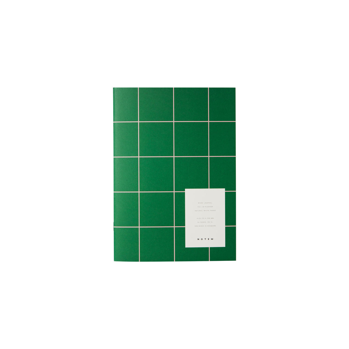Milo Weekly Work Journal - Green & Rose – NOTEM Studio
