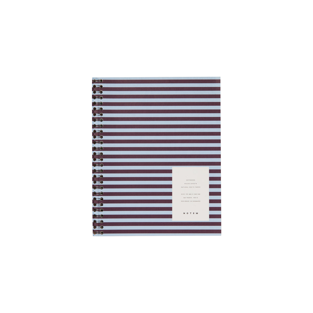 Nela Notebook, Large - Bordeaux & Blue – NOTEM Studio