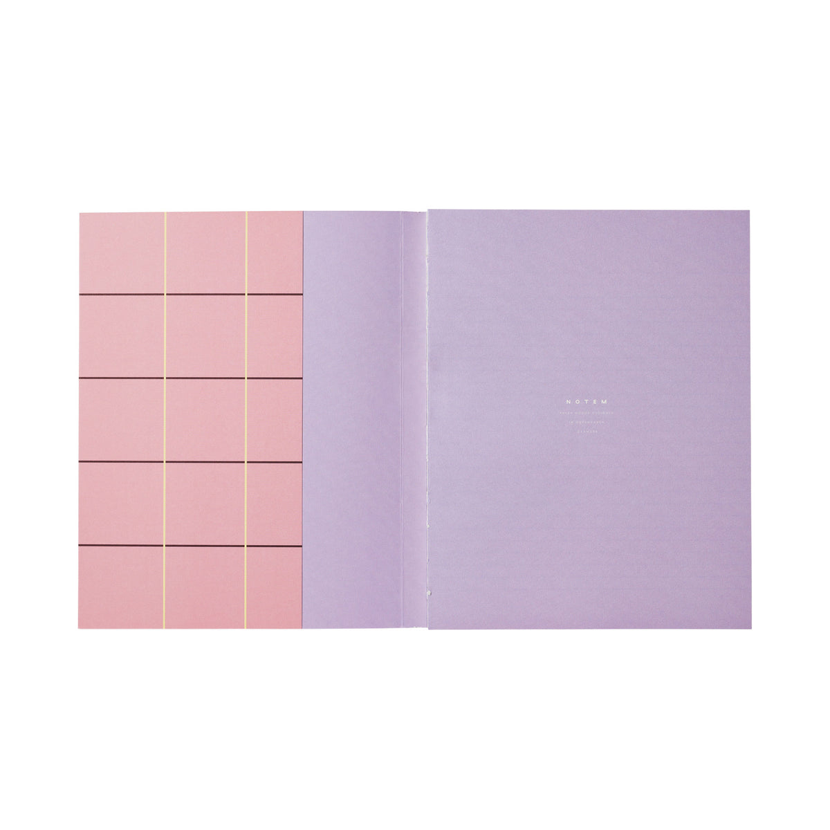 UMA Notebook, Large - Rose Check – view 3