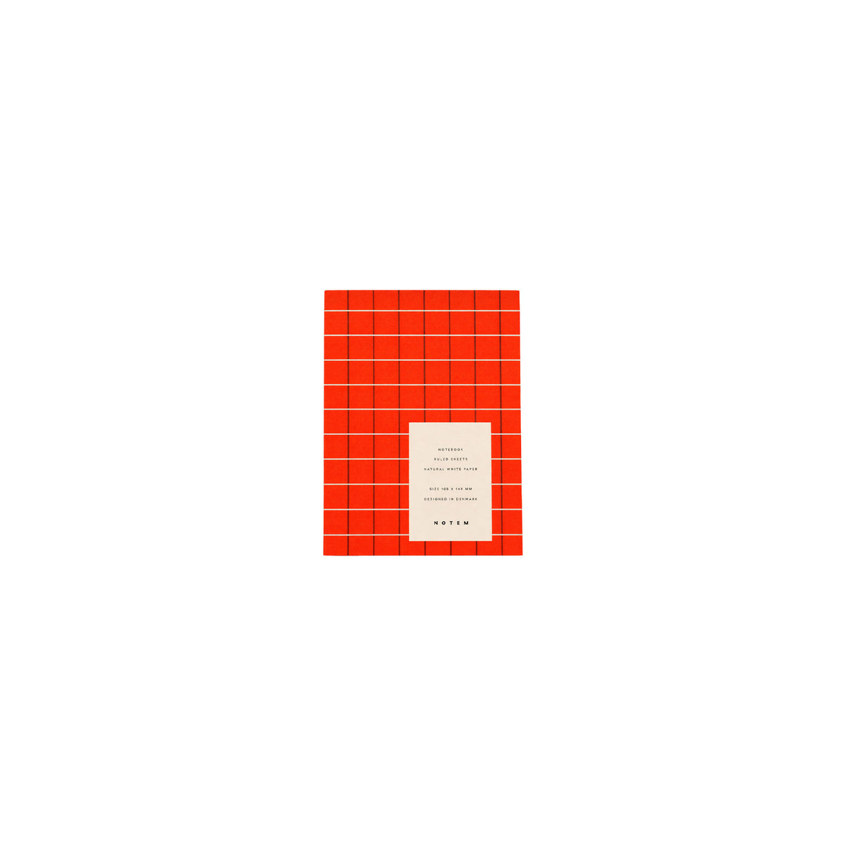 UMA Notebook, Small - Orange Check – NOTEM Studio