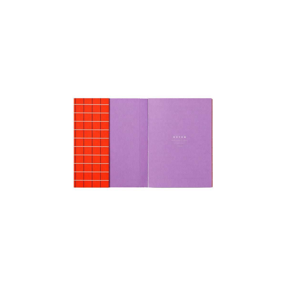 UMA Notebook, Small - Orange Check – view 3