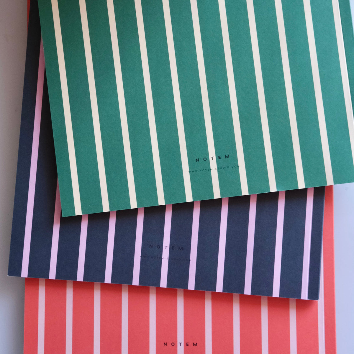 Vita Notebook, Large - Blue & Pink – styled foto