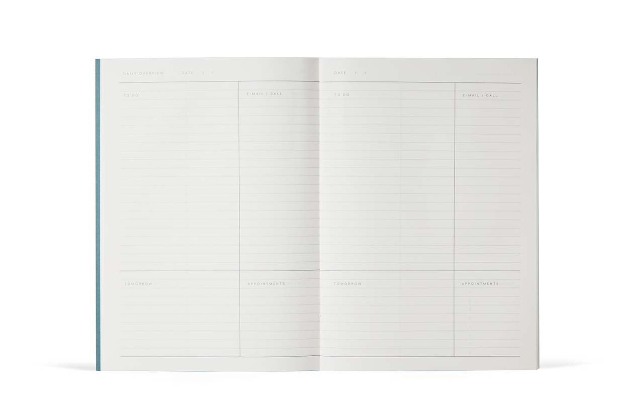 NOTEM Milo Weekly Work Journal - Blue Check