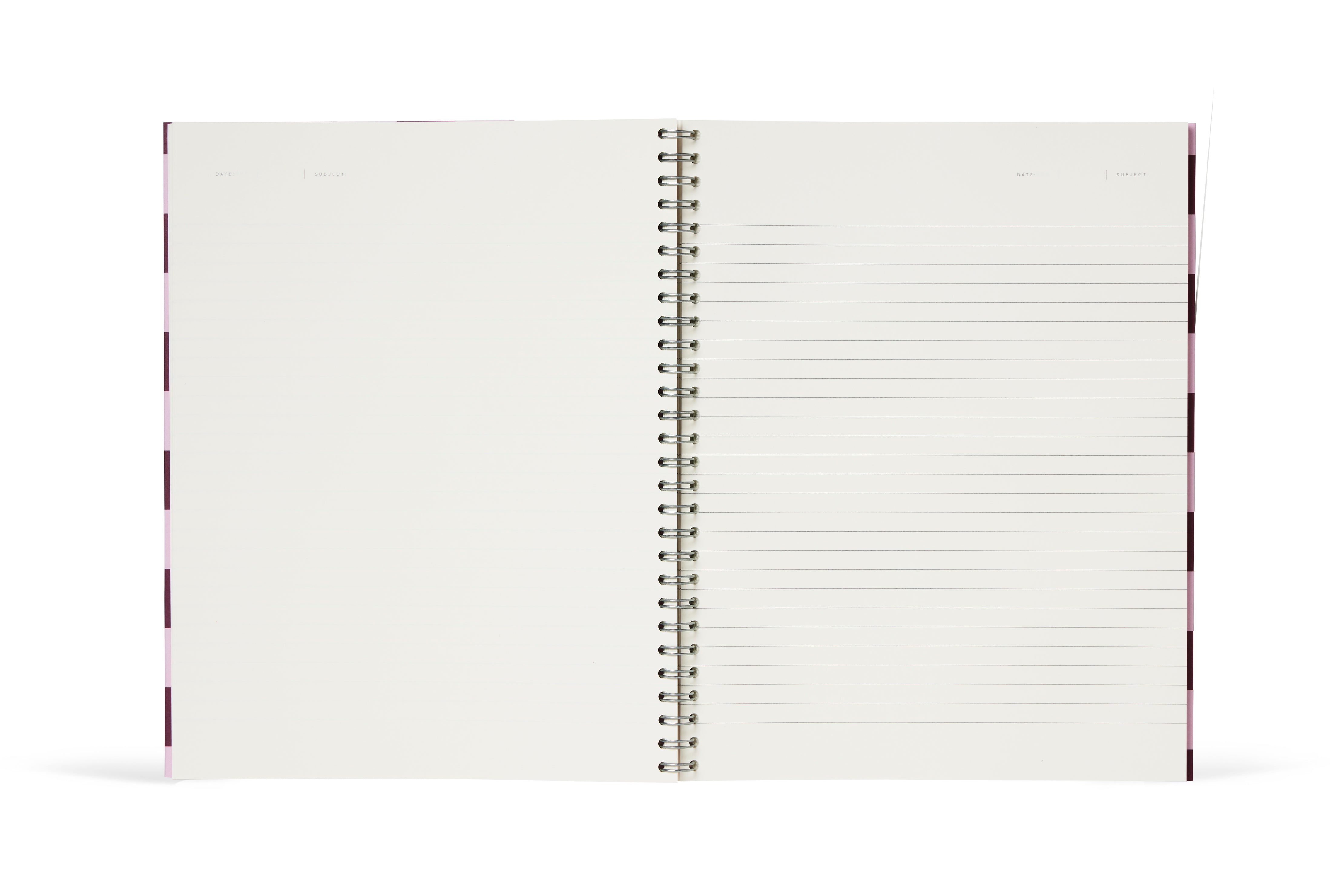 NOTEM Nela Notebook, Large - Bordeaux Check