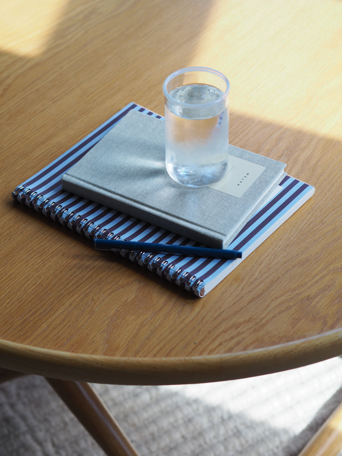 NOTEM Nela Notebook, Large - Bordeaux & Blue