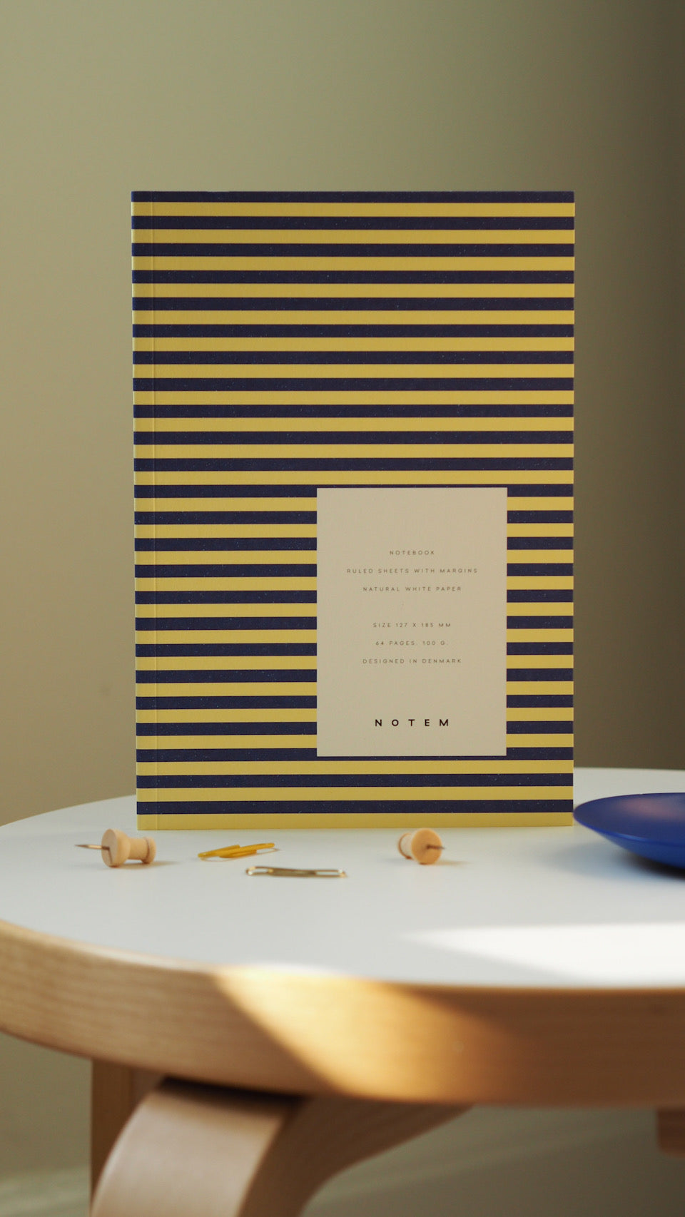 NOTEM Vita Quaderno, Piccolo - Blu e Giallo