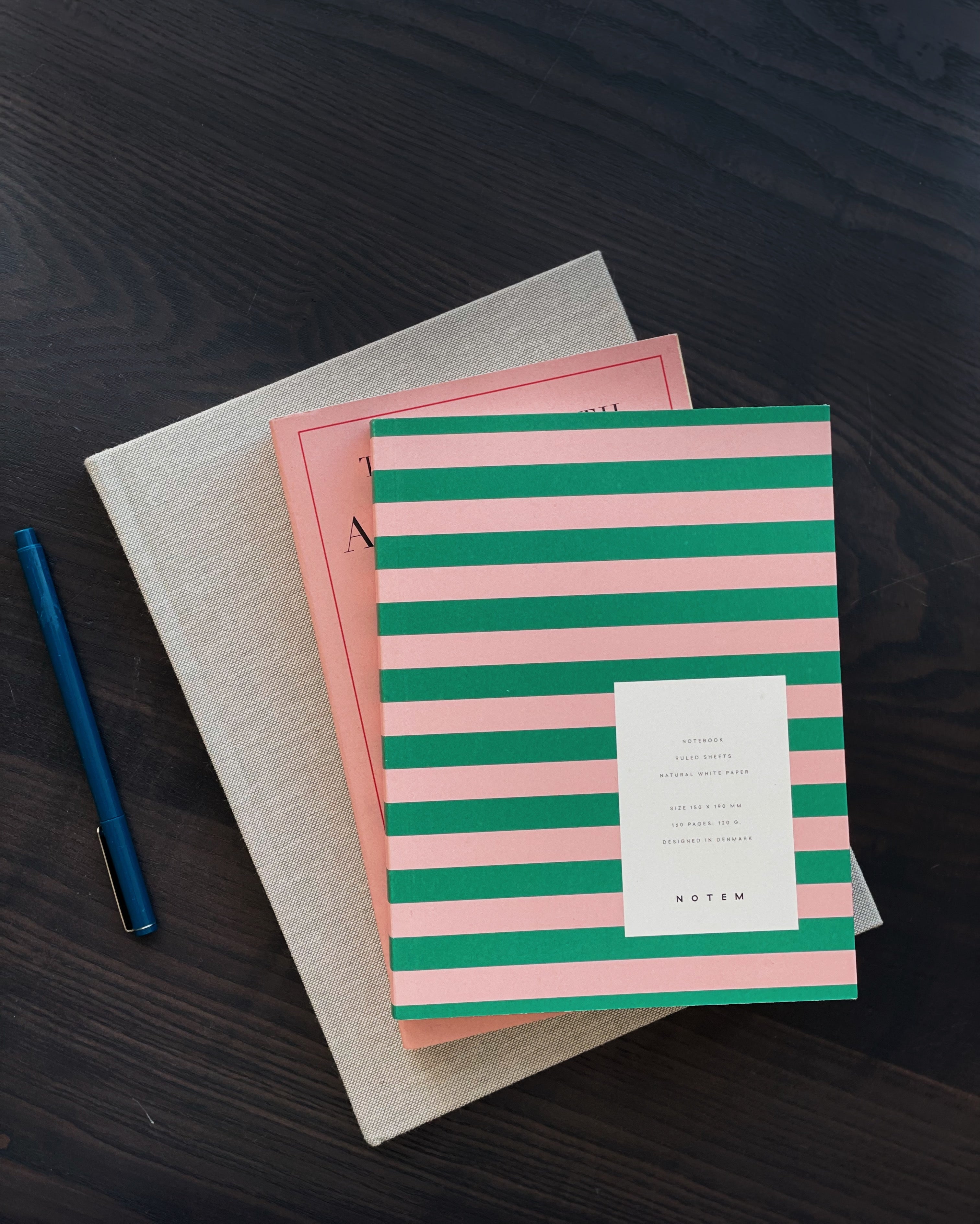 UMA Notebook, Medium - Green & Rose