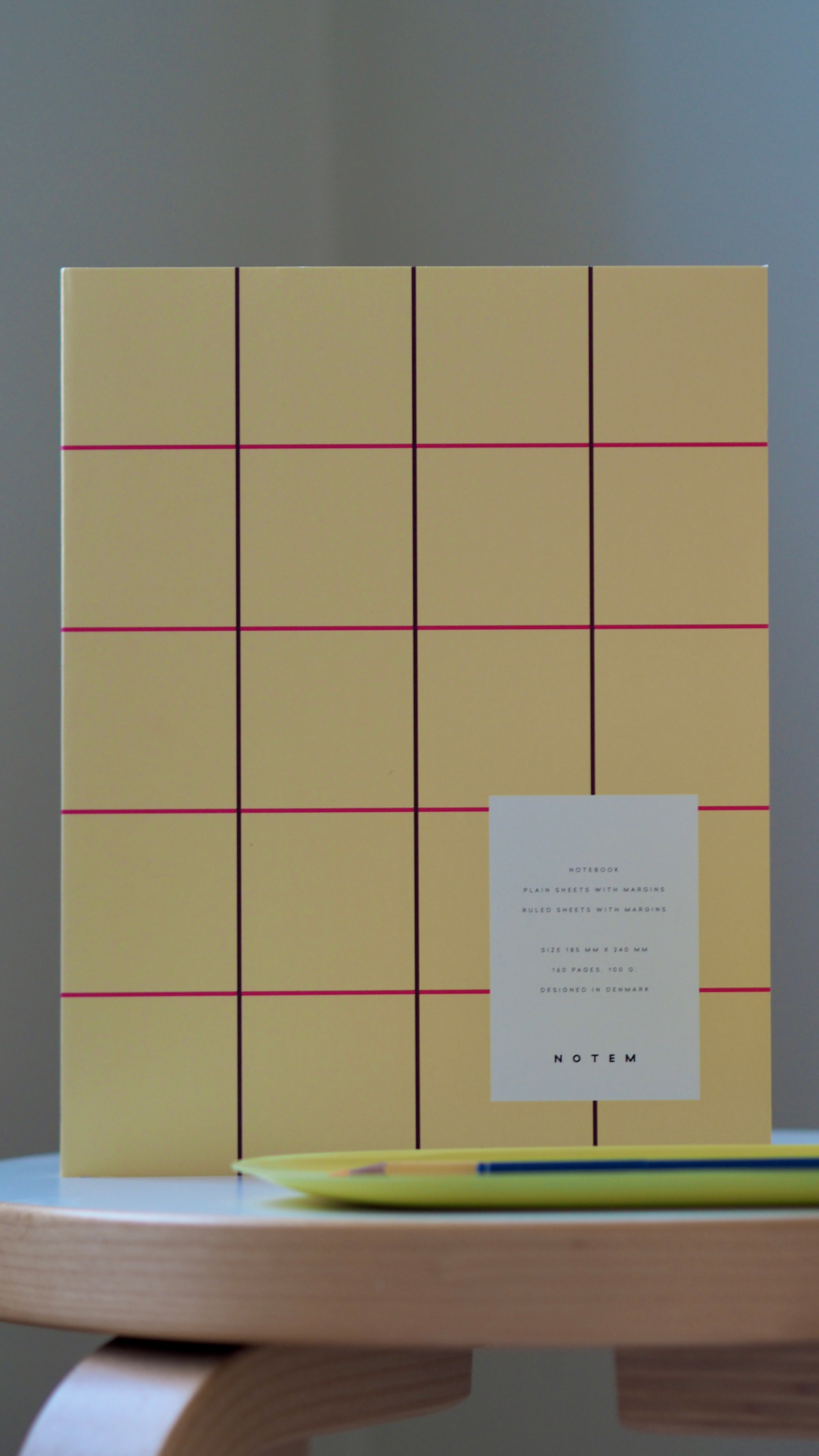 UMA Notebook, Large - Yellow Check