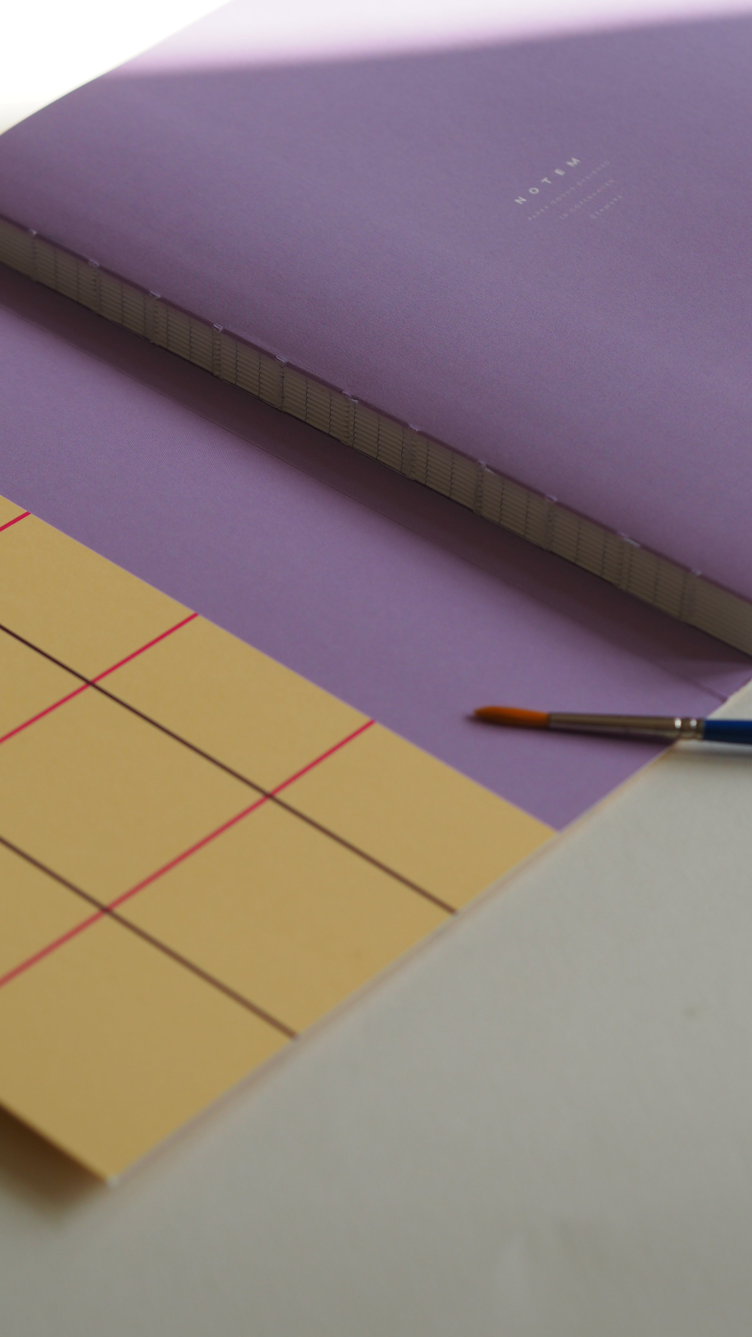 UMA Notebook, Groß - Gelbes Karo
