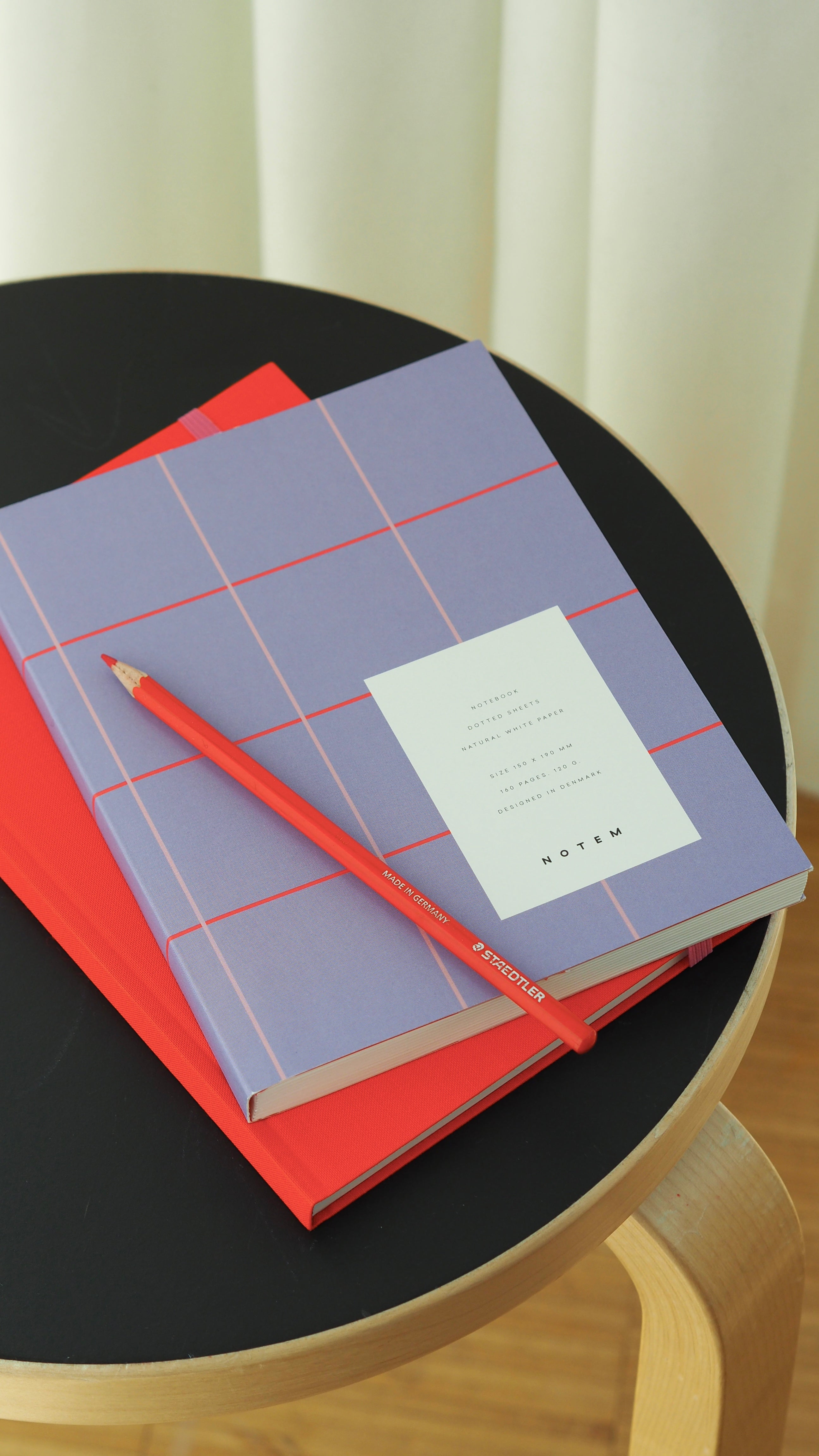 UMA Notebook, Medium - Lavender Check