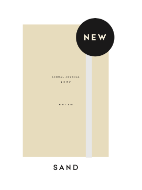 Alva Annual Journal 2027, A6 Flat Lay Binding - Sand