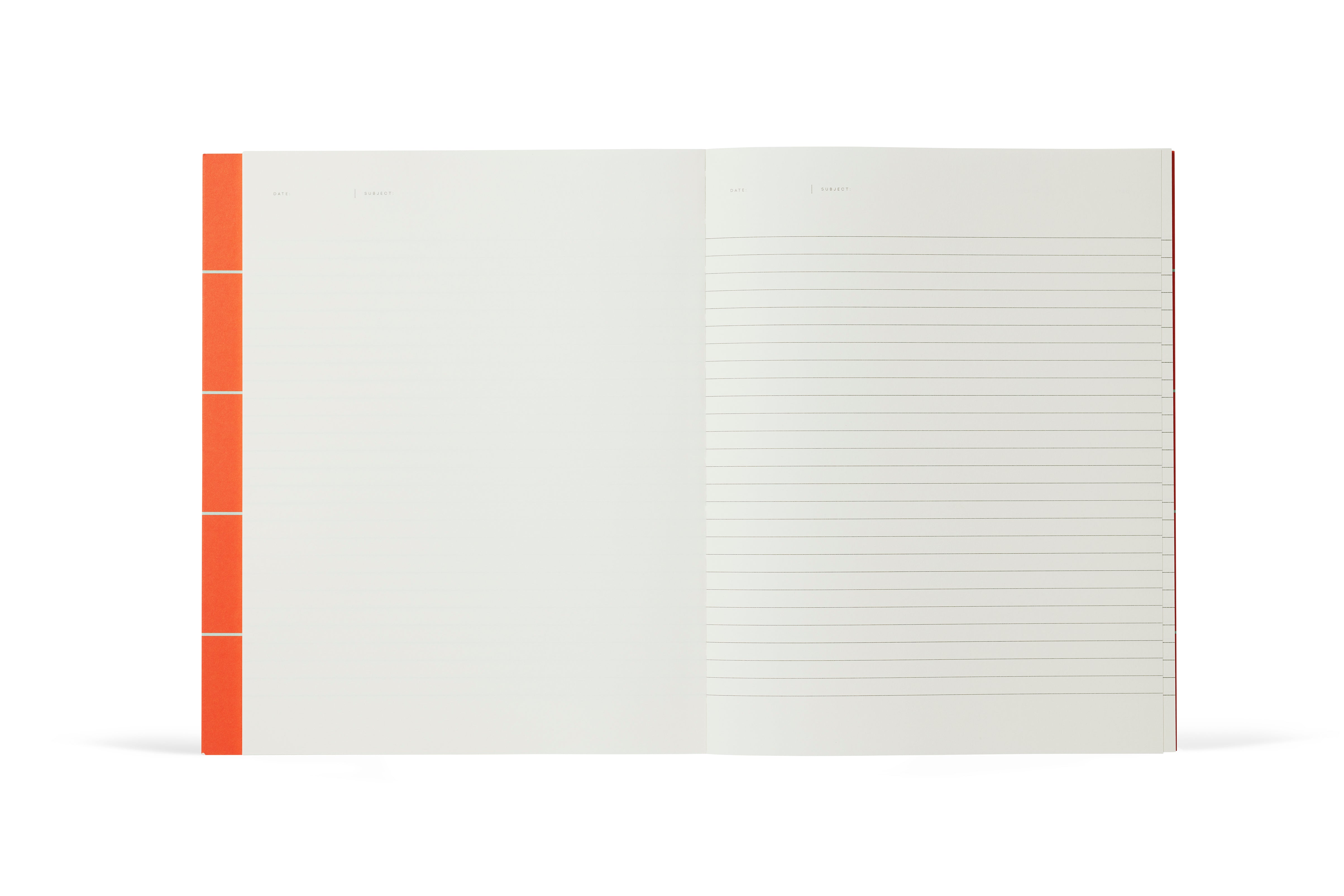 Cuaderno UMA, grande, cuadros naranjas