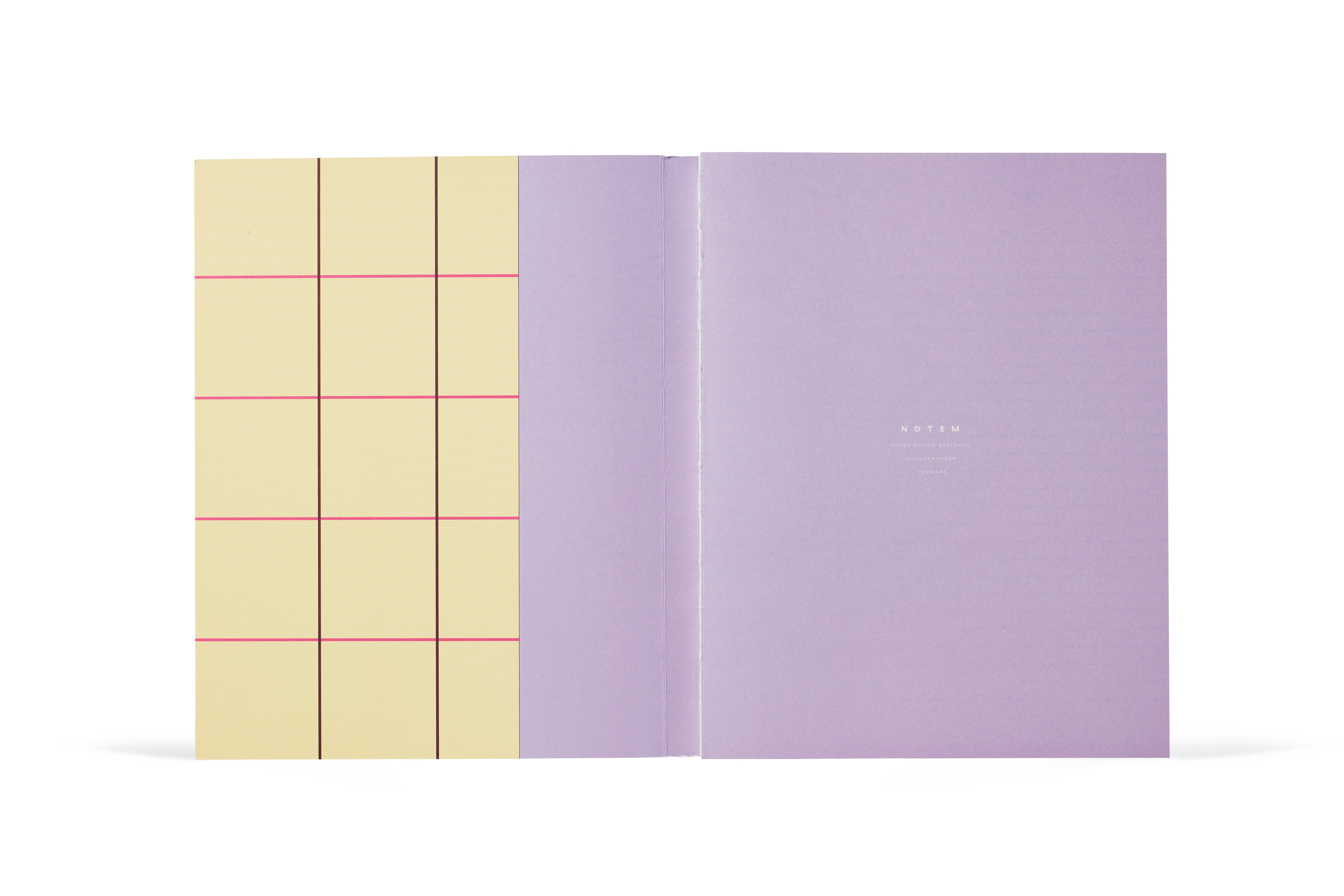 UMA Notebook, Groß - Gelbes Karo