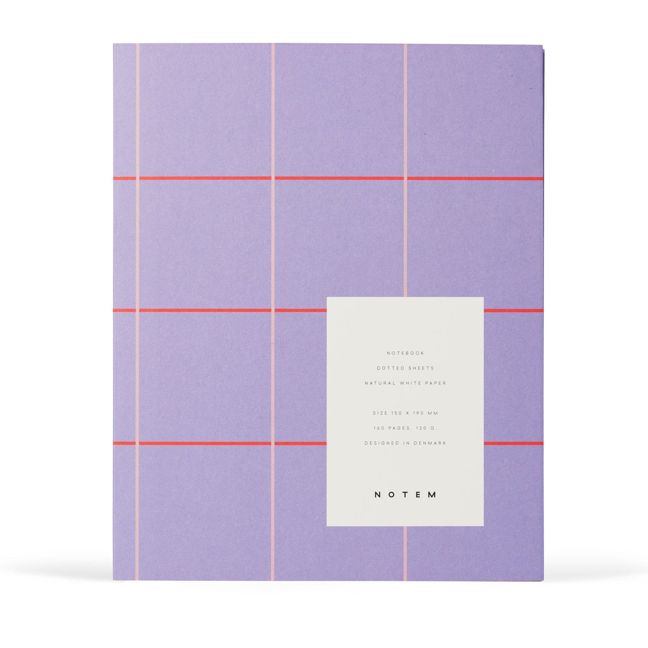 UMA Notebook, Mittel - Lavendel Karo