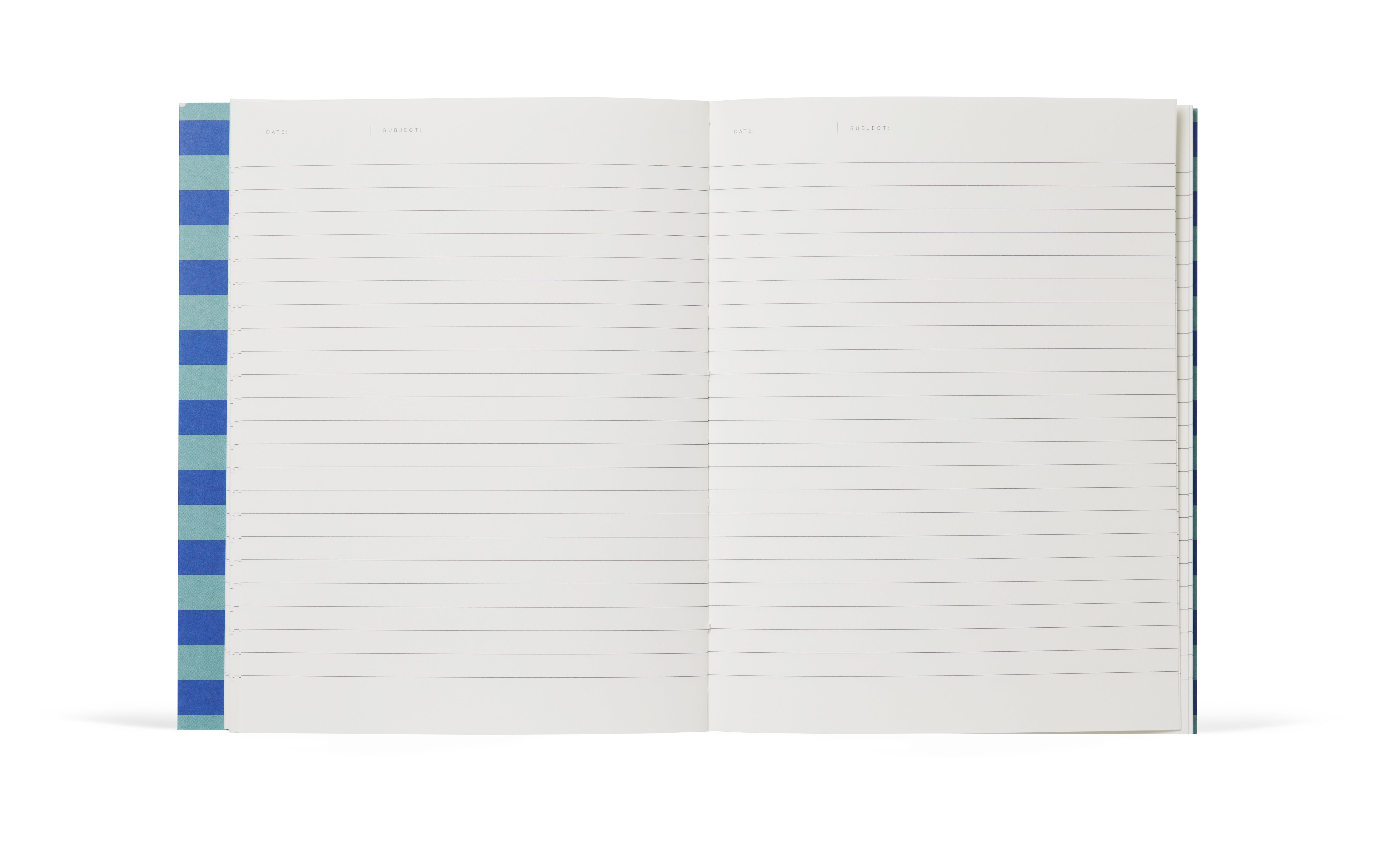 UMA Notebook, Mittel - Blaue Streifen
