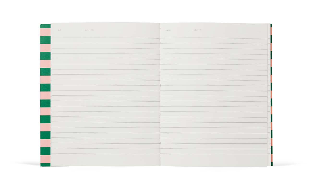 UMA Notebook, Medium - Green & Rose