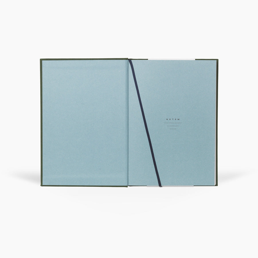 Notem Even Notebook Medium Forest Green Cloth Interior
