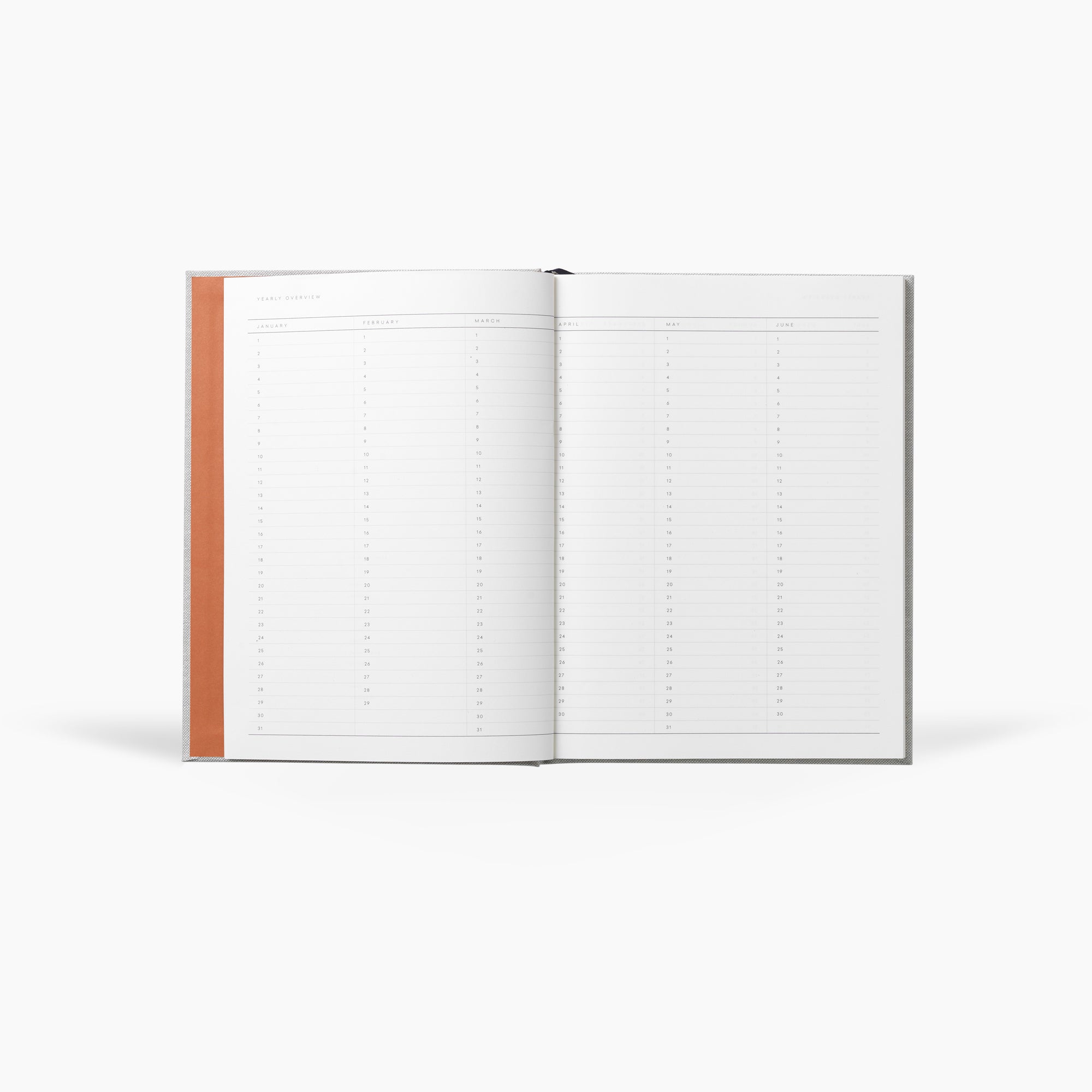 Notem Even Work Journal Light Gray Interior