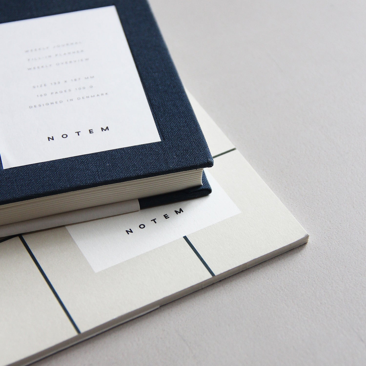 Notem Milo Weekly Planner Book Light Gray Styled