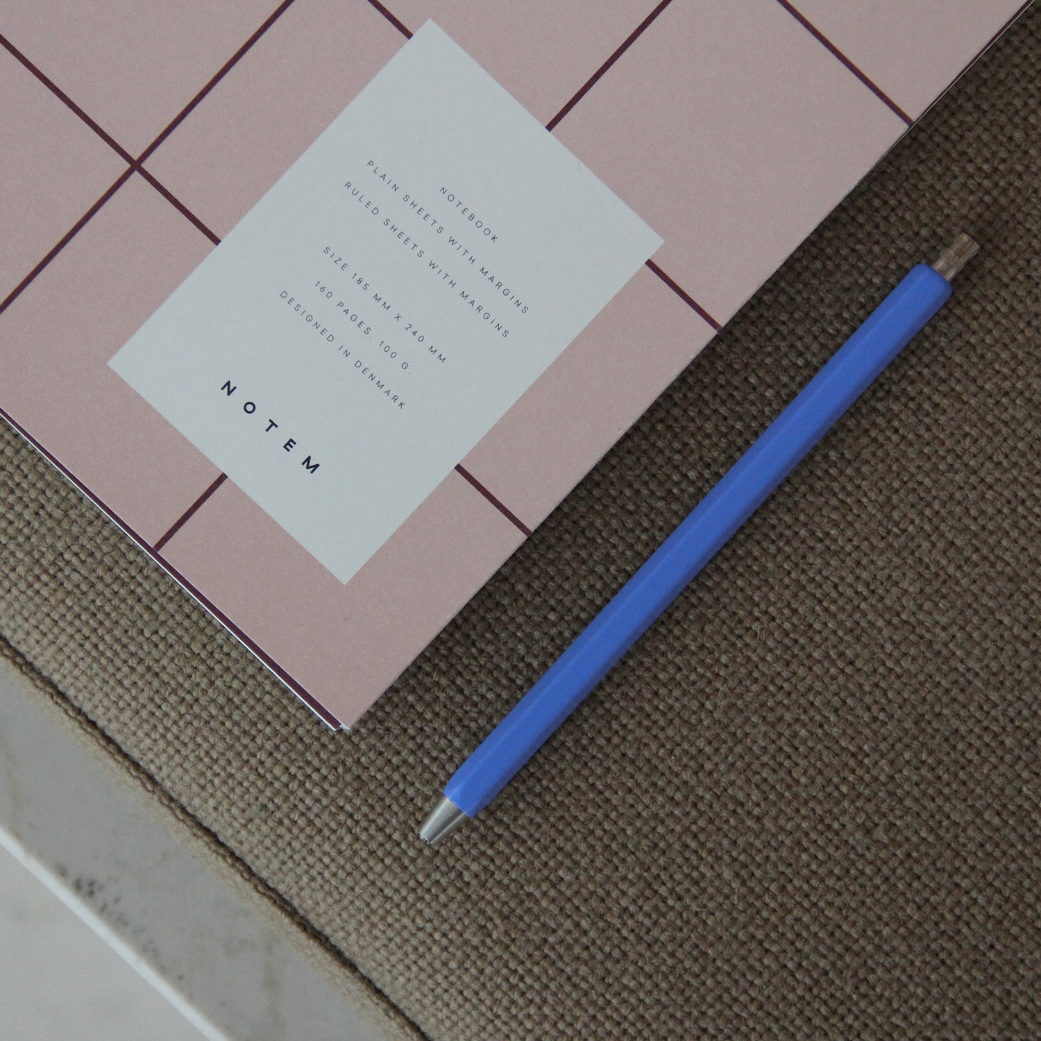 Notem Uma Notebook Large Rose Styled