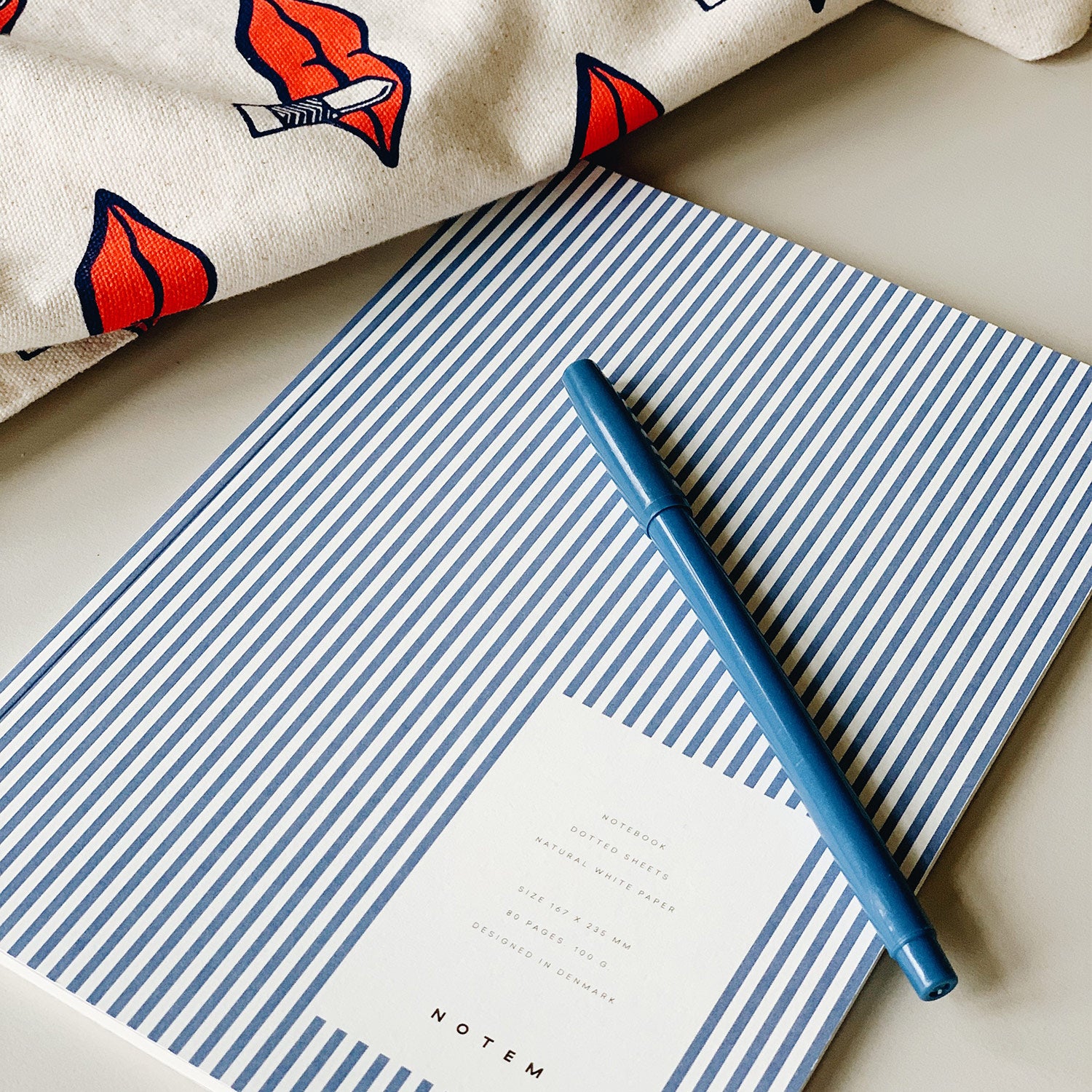 Notem Vita Notebook Medium Blue Lines Styled