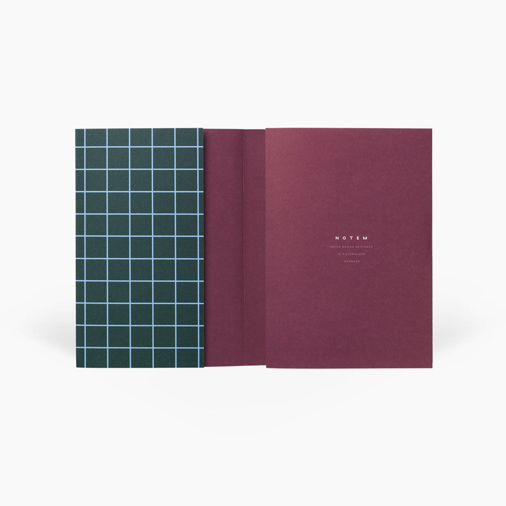 Notem Studio Uma Notebook Small Dark Green Interior