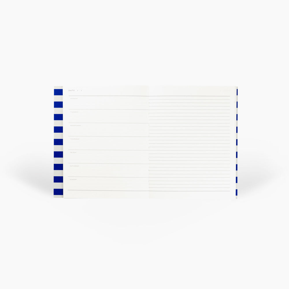 Notem Uma Weekly Planner Medium Bright Blue Interior