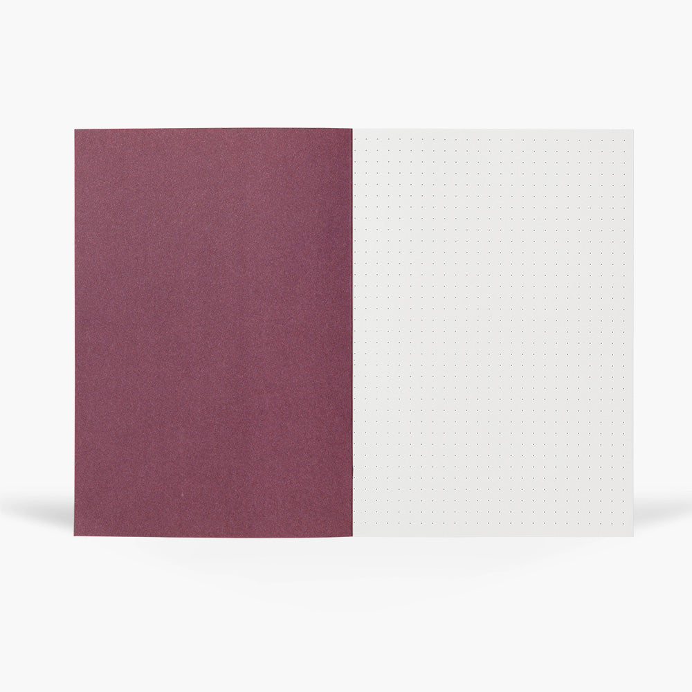 Notem Studio Vita Medium Notebook Ochre Lines Interior