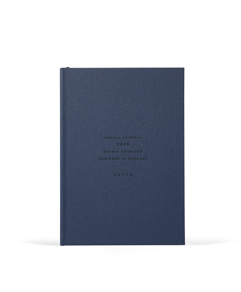 ALVA Annual Journal 2025, A5 Flat Lay Binding Dark Blue