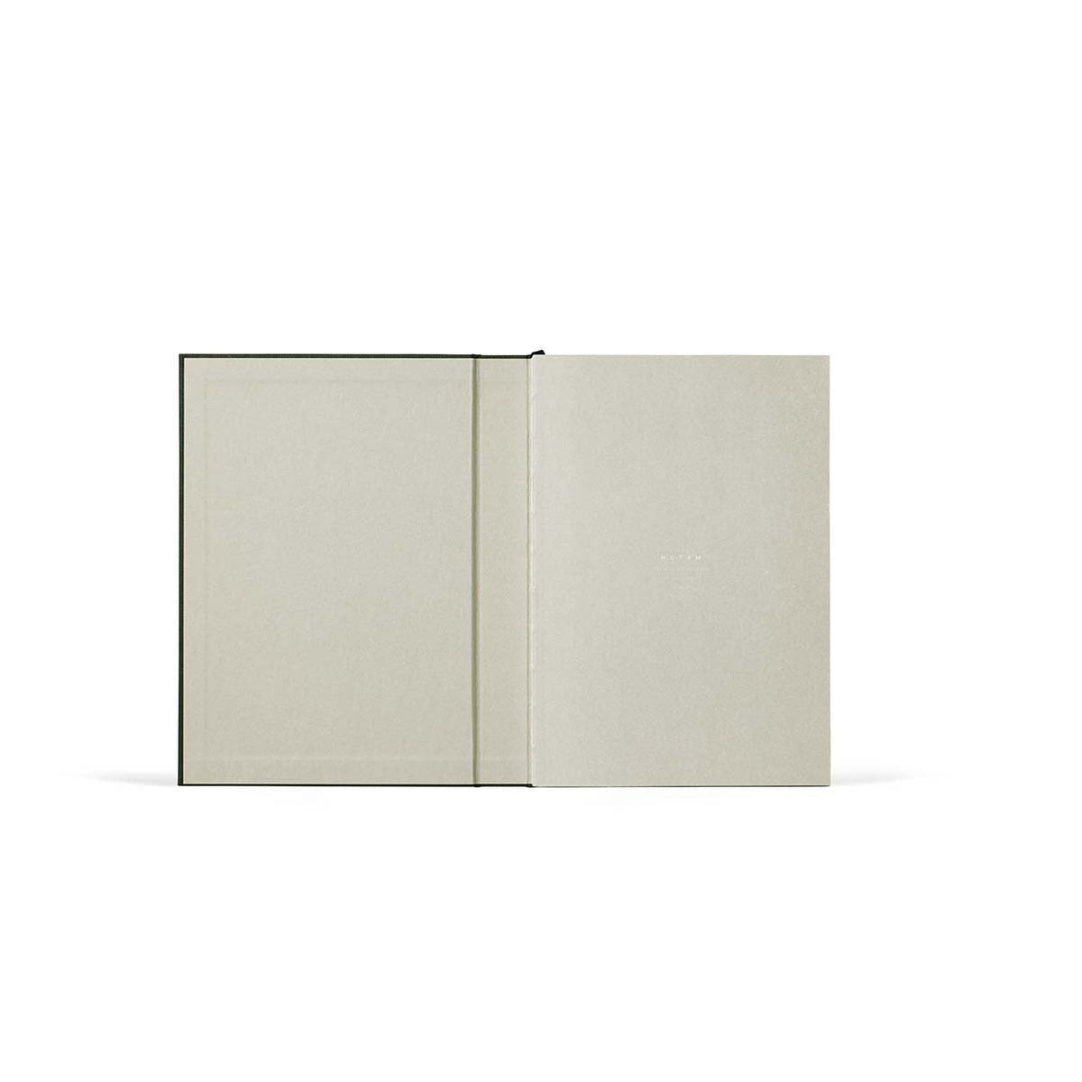 ALVA Annual Journal 2027, A5 Flat Lay Binding - Dark Green – styled foto
