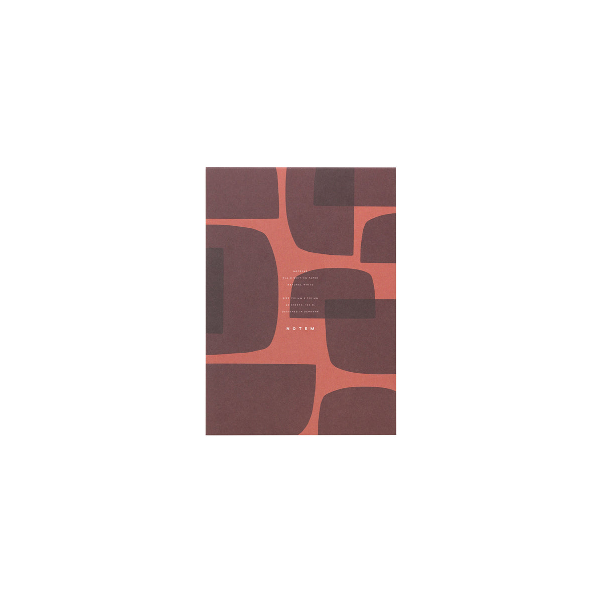 Bloc-notes NOTEM Jo, format moyen - Formes rouges 