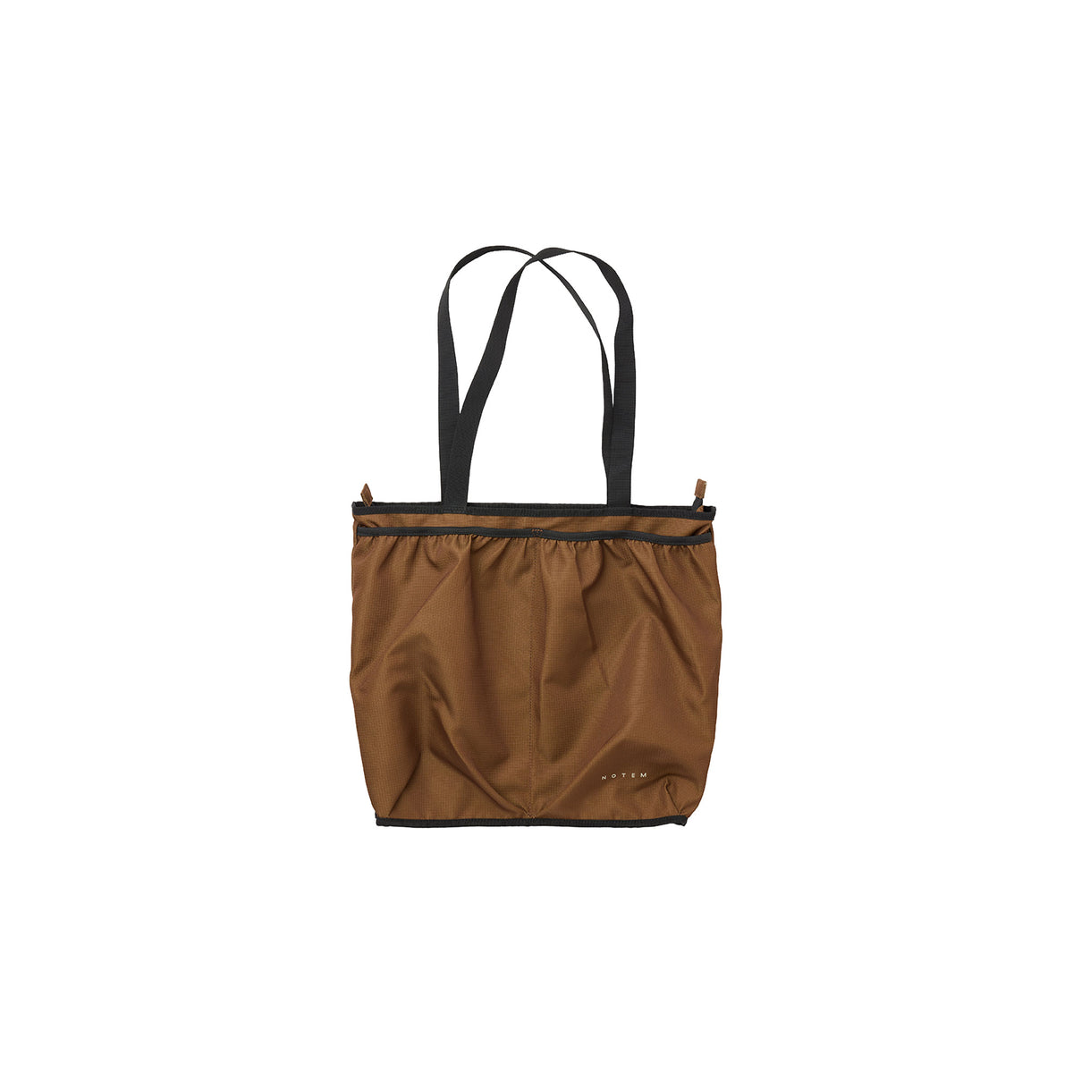 LUNA Nylon Bag with Pockets - Brown – NOTEM Studio