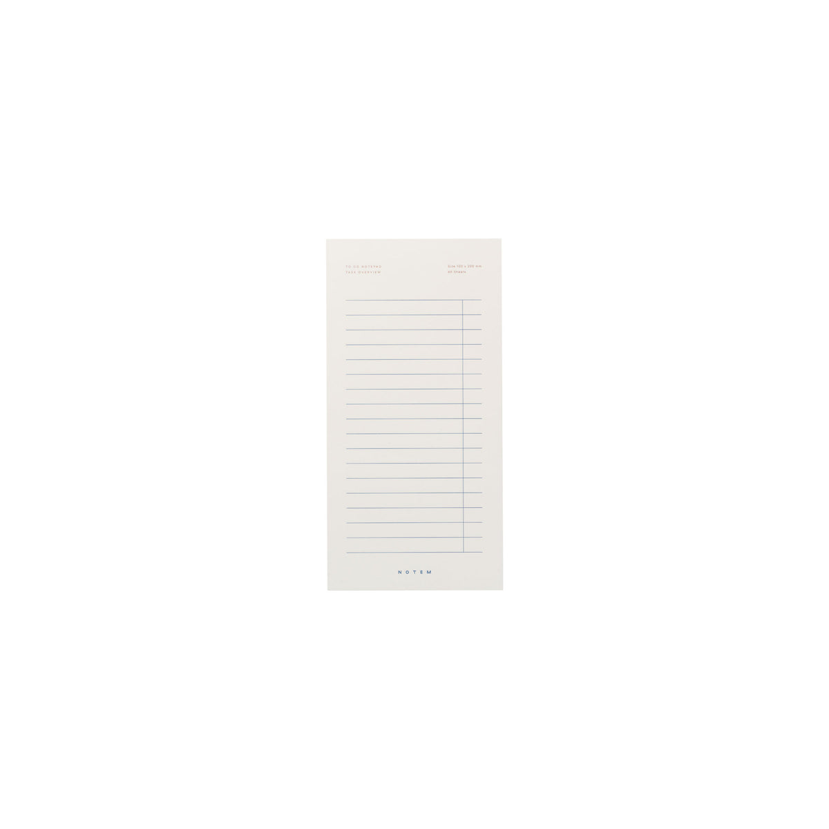 Milo To Do Notepad - White & Blue – view 3
