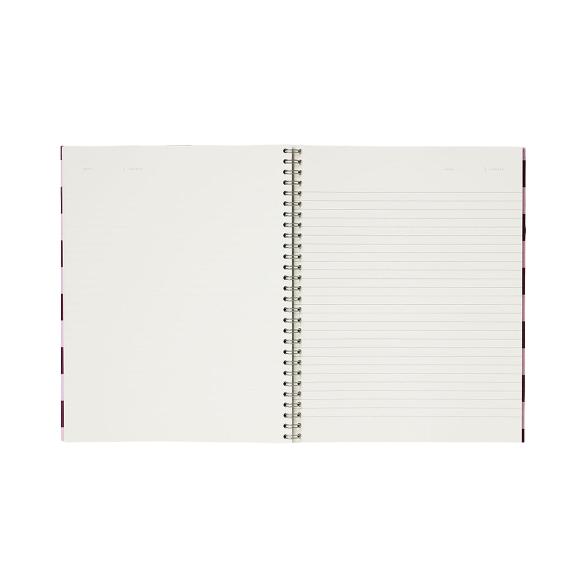 Nela Notebook, Large - Bordeaux Check – view 4