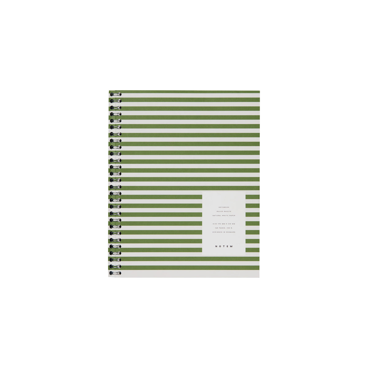 Nela Notebook, Large - Green – NOTEM Studio
