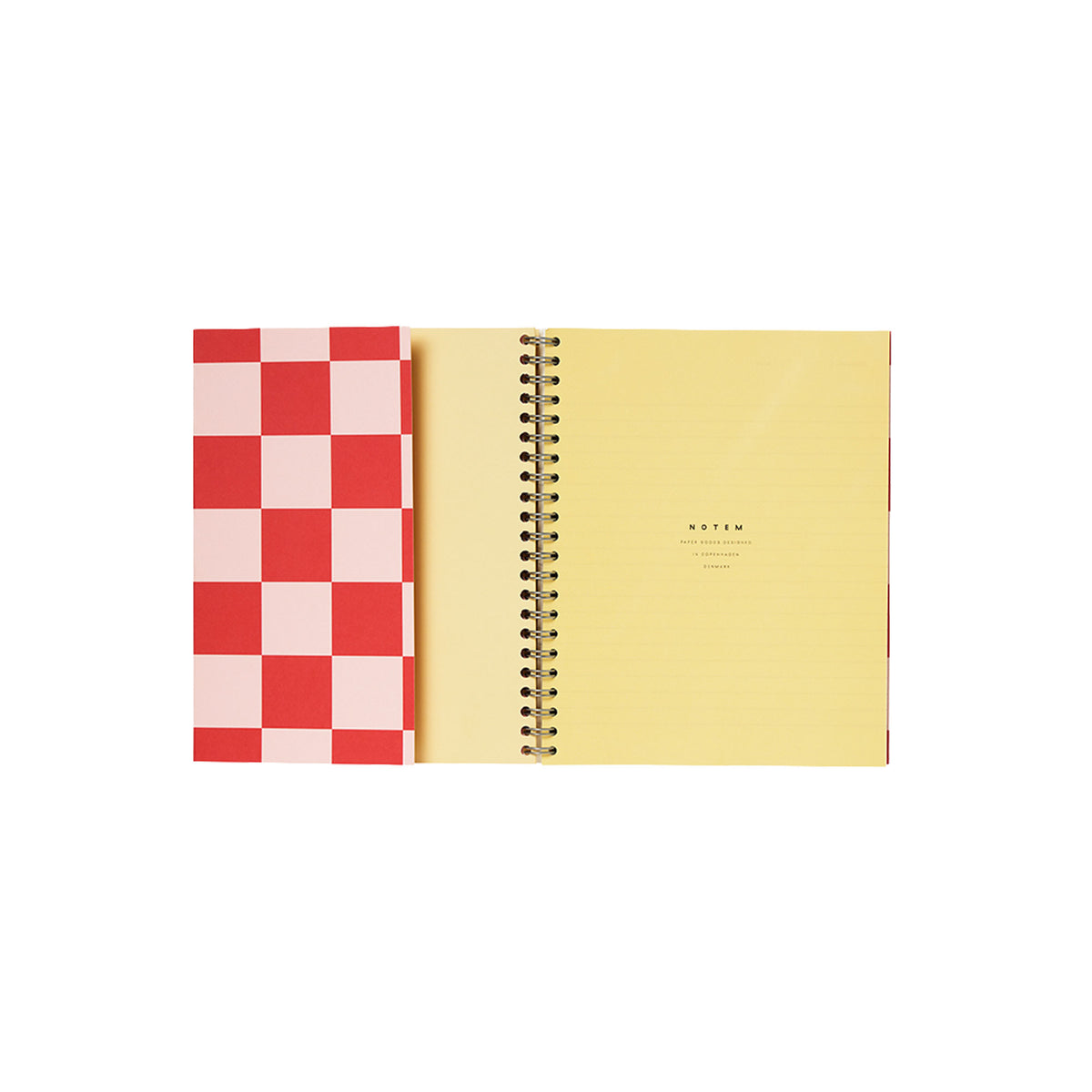 Nela Notebook, Medium - Orange Check – view 3