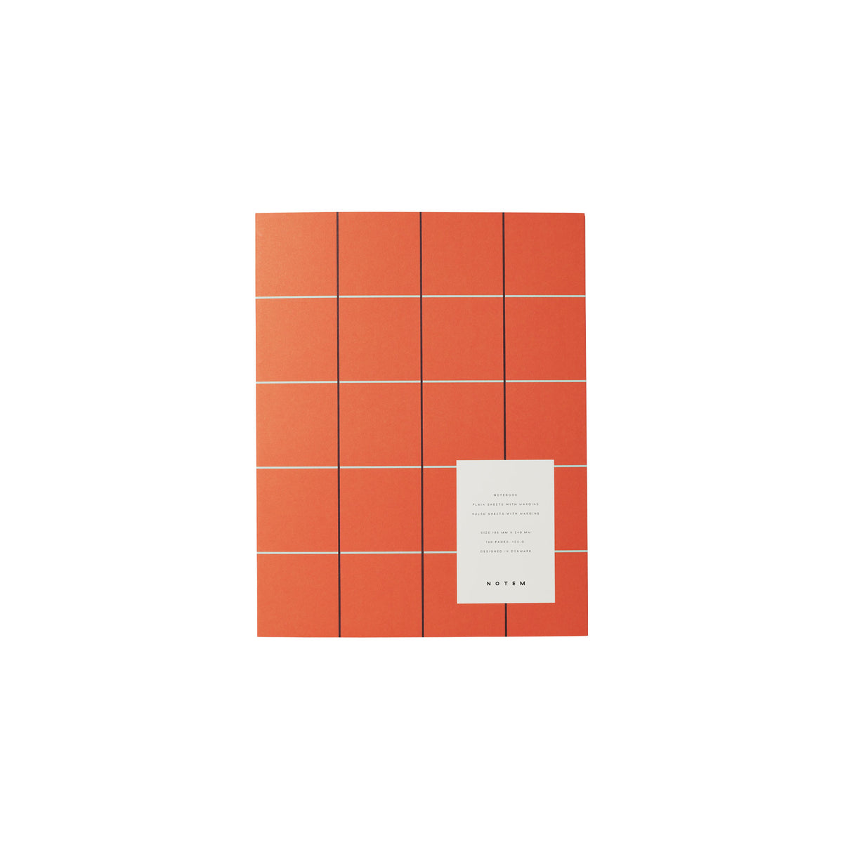 UMA Notebook, Large - Orange Check