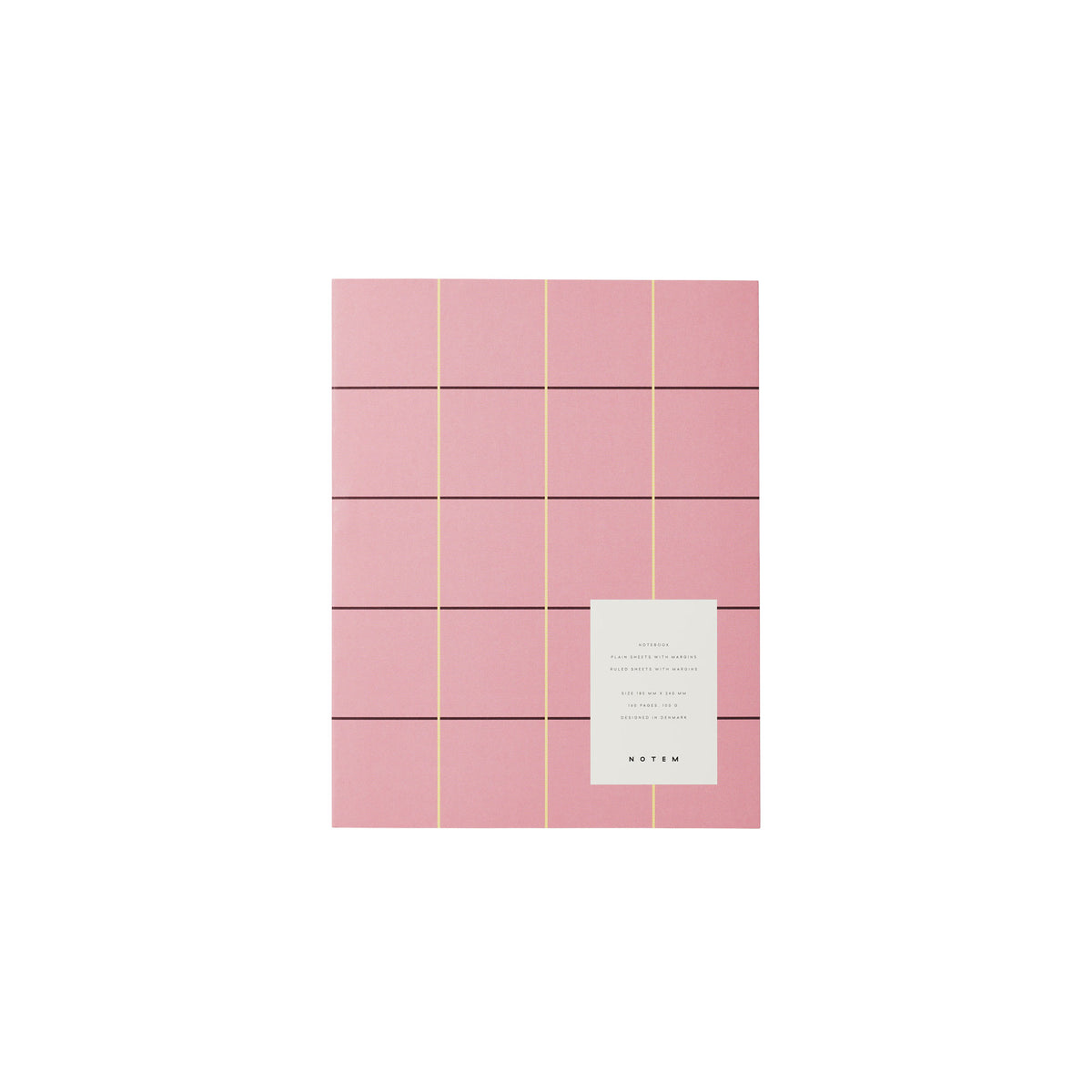 UMA Notebook, Large - Rose Check