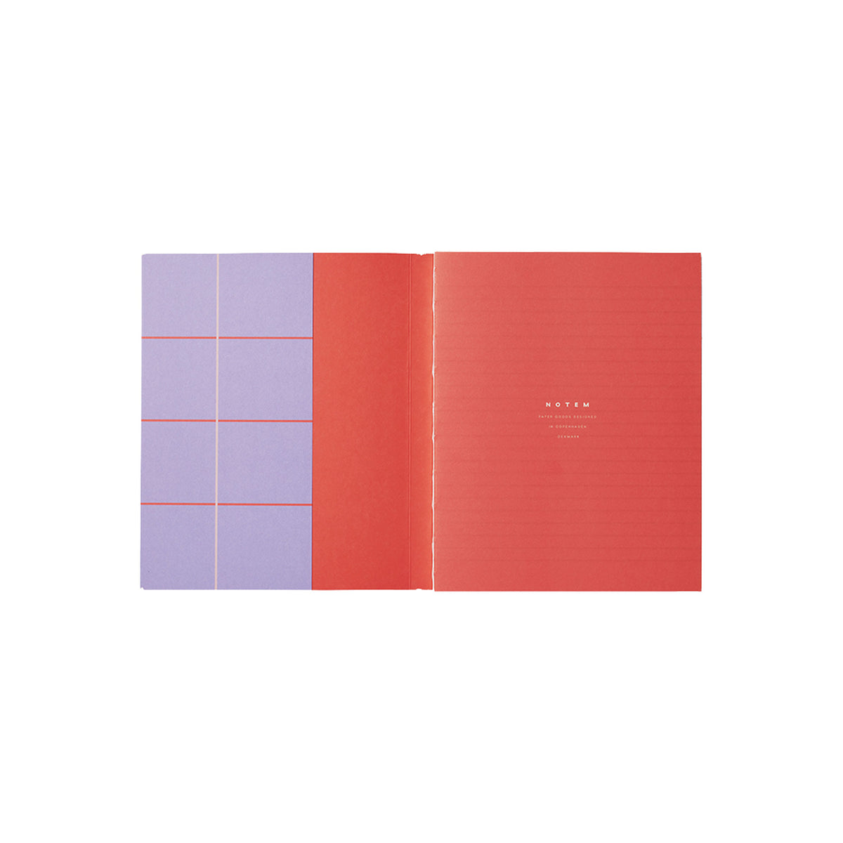 UMA Notebook, Medium - Lavender Check – view 3