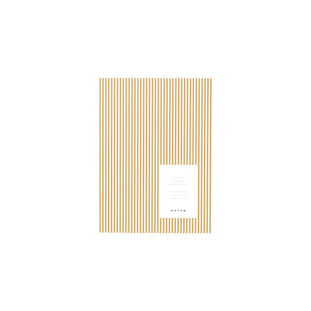 Carnet NOTEM Vita, format moyen - Lignes ocres