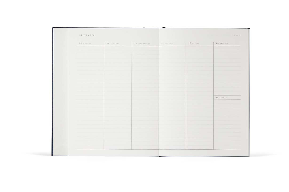 ALVA Annual Journal 2026, A5 Flat Lay Binding Dark Red