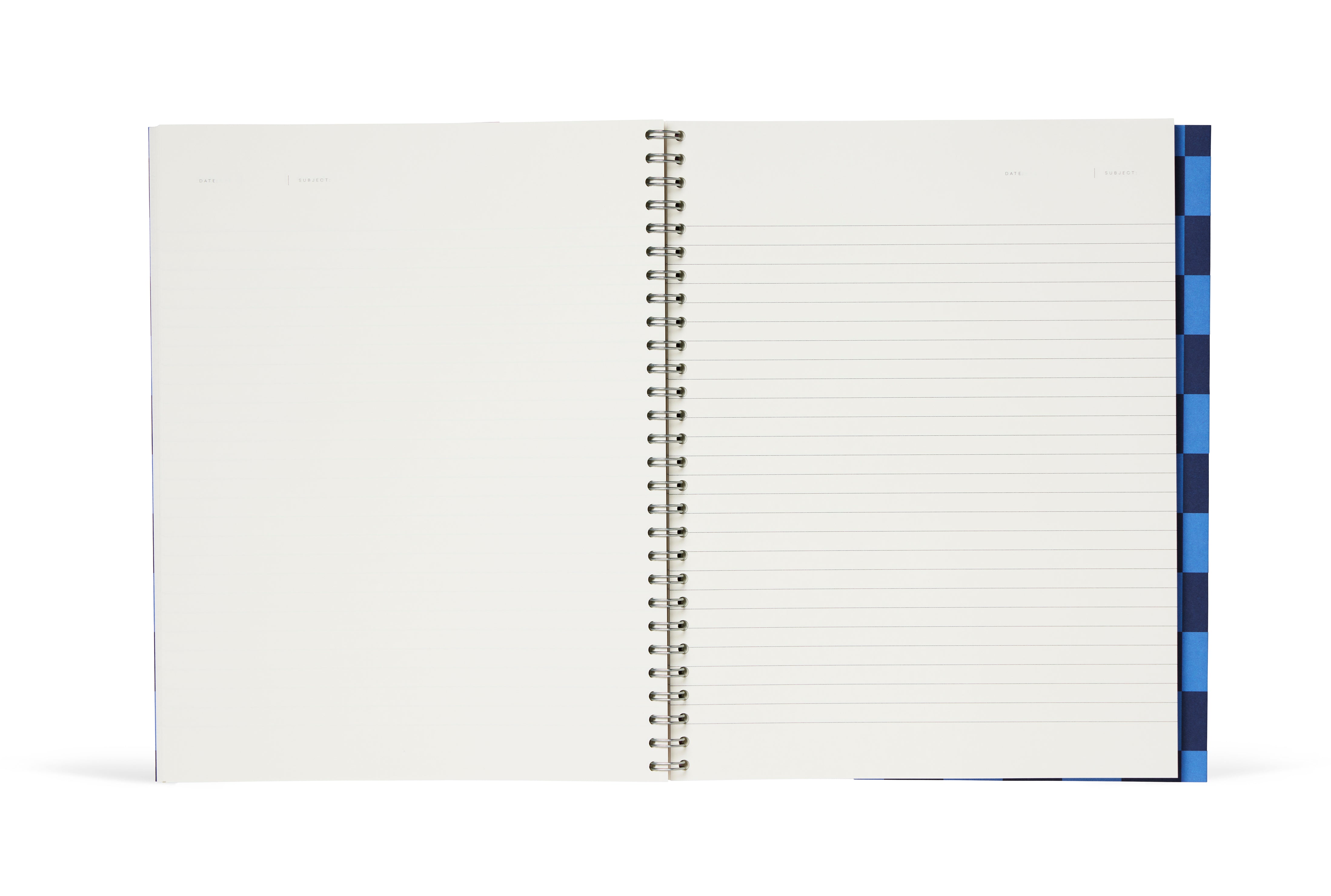 NOTEM Nela Notebook, Large - Blue Check