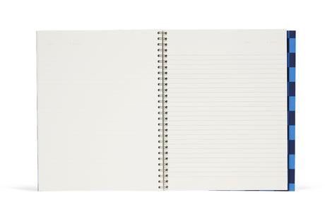 NELA Notebook, Large - Blue Check