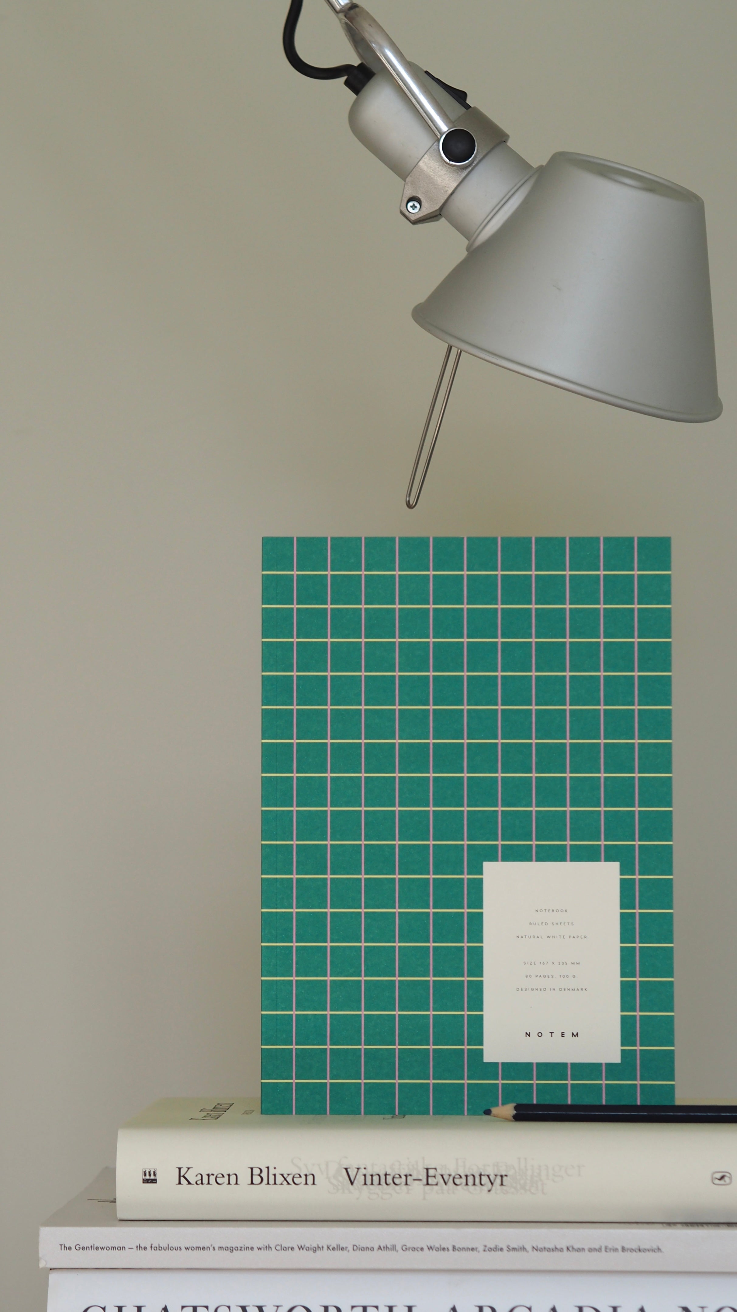 NOTEM Quaderno Vita, Medio - Nuova Griglia Verde