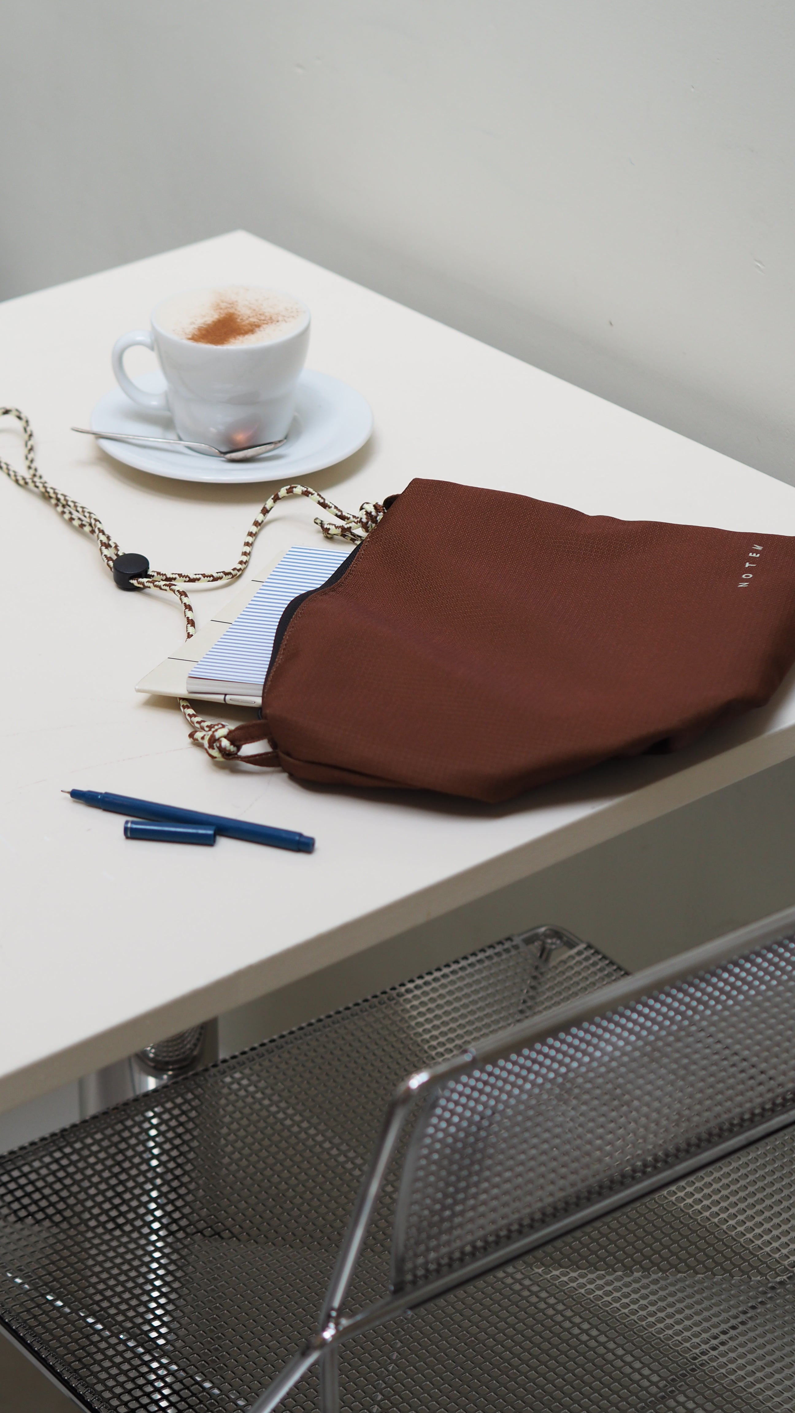 Sac en nylon NORA, marron