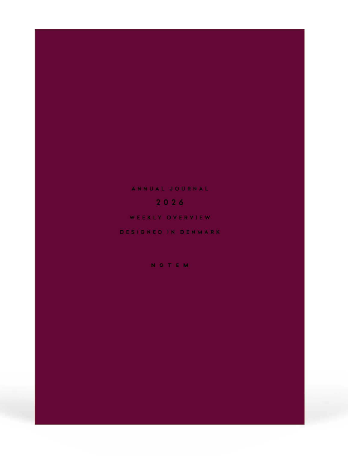 ALVA Annual Journal 2026, A5 Flat Lay Binding Dark Red